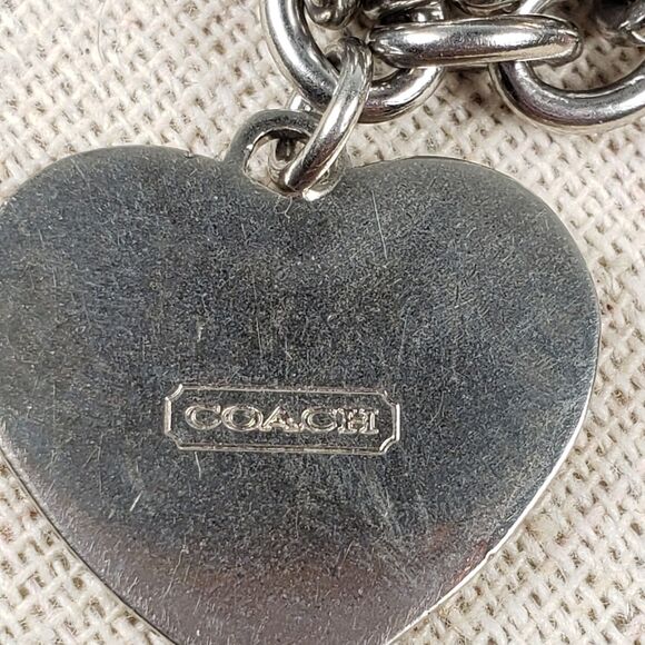 Coach BCA Breast Cancer Awareness Pink Multi Mix Crystal Enamel Keychain Charms - Picture 16 of 16